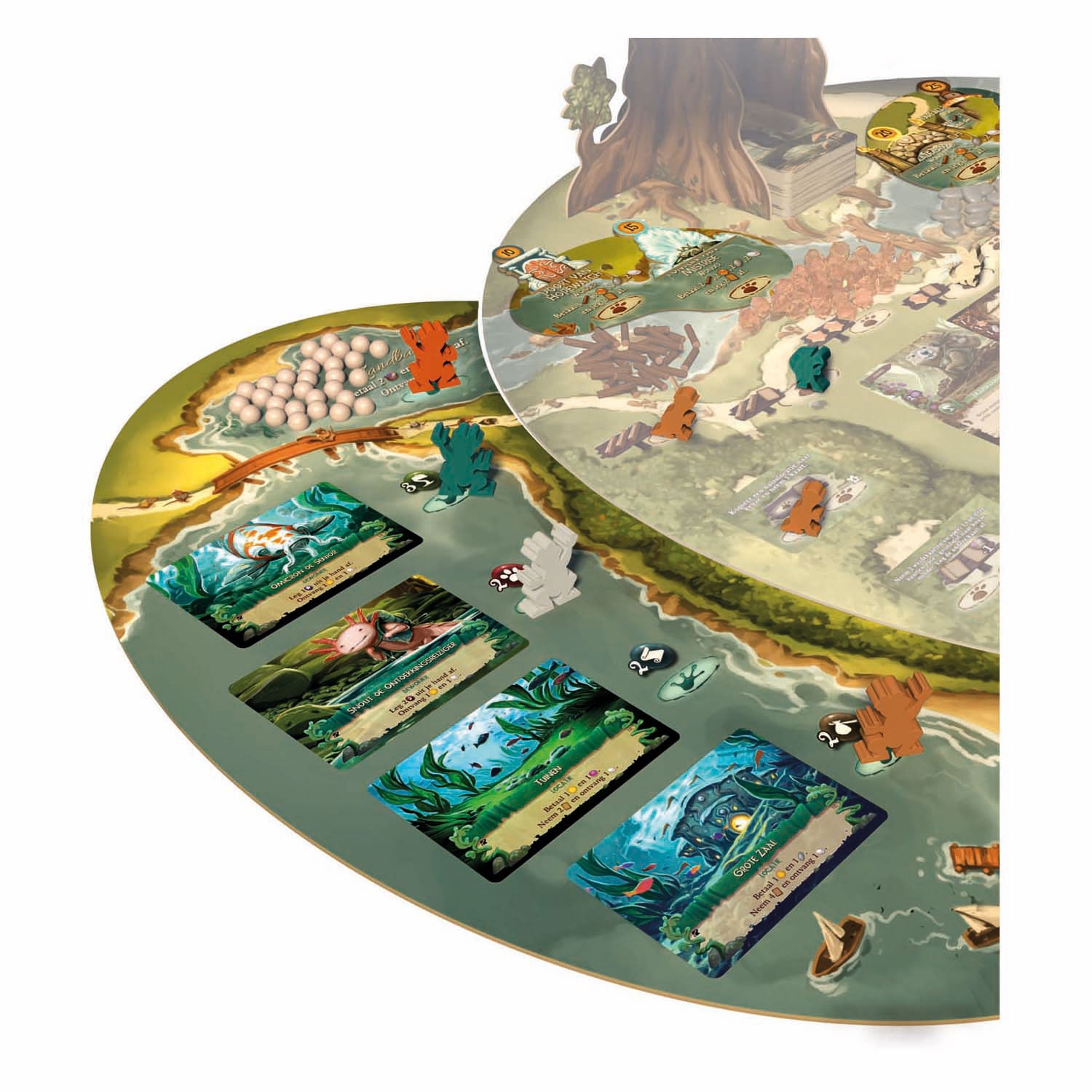 White Goblin Games Everdell: Pearlbrook Board Game (Dutch, Expansion, 1 - 4 Players, 60 Minutes, Ages 10+)
