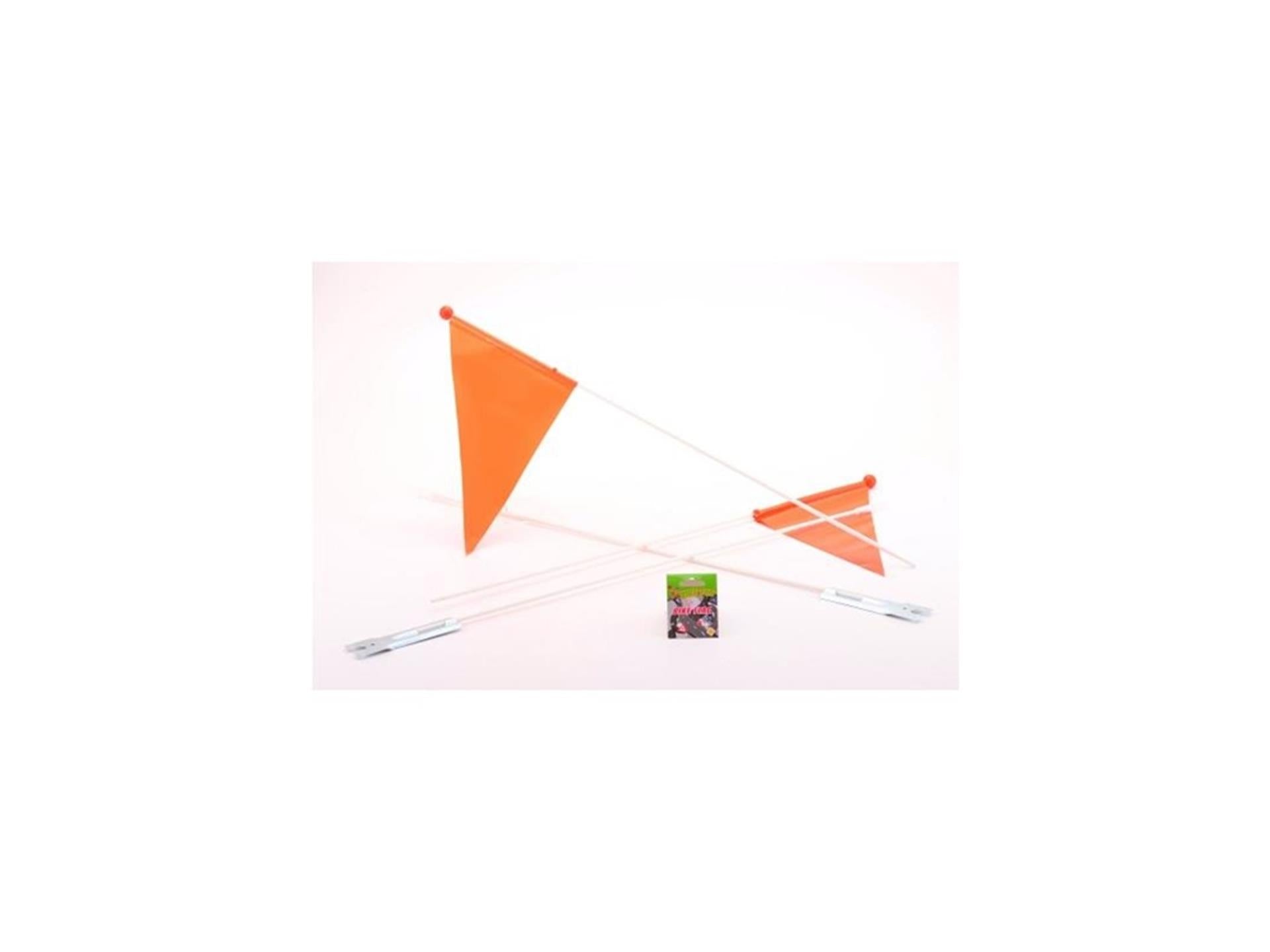 Drapeau de vélo fanion orange divisible