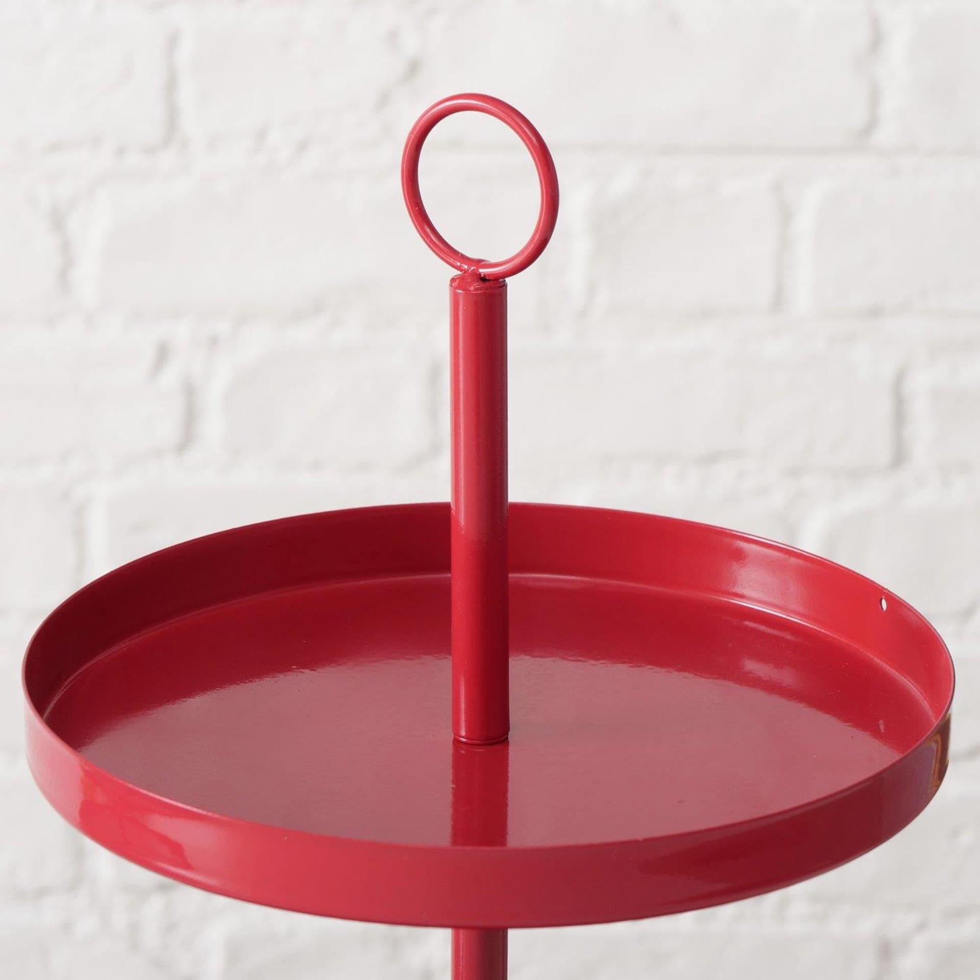 Boltze home etagère rood ø30xh34cm
