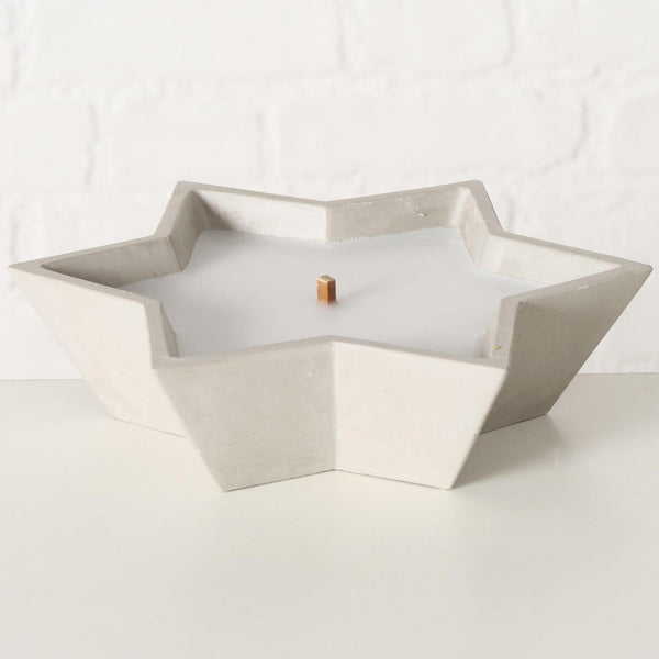 Boltze home kaarsenpot bonko ster ø14xh5cm