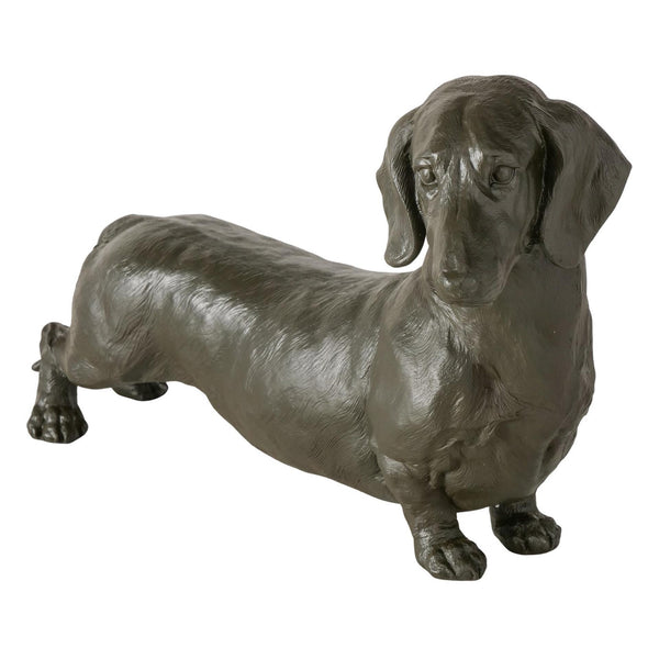 Boltze home figuur tekkel zwart 38x24cm