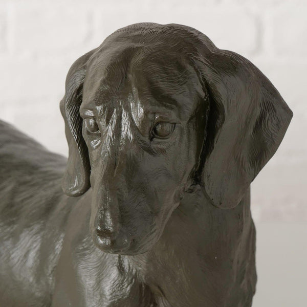 Boltze home figuur tekkel zwart 38x24cm
