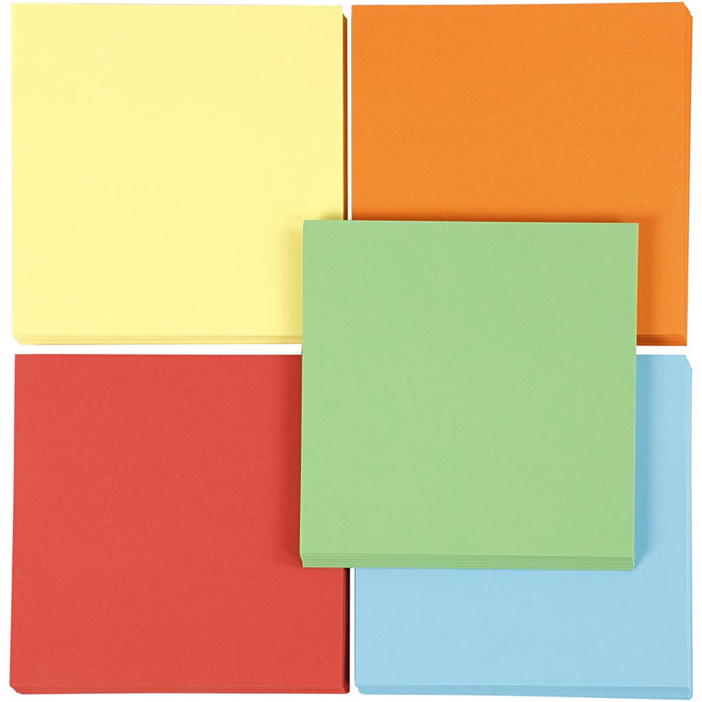 Origamipapier, afm 15x15 cm, 80 gr, 5x80 vel 1 doos