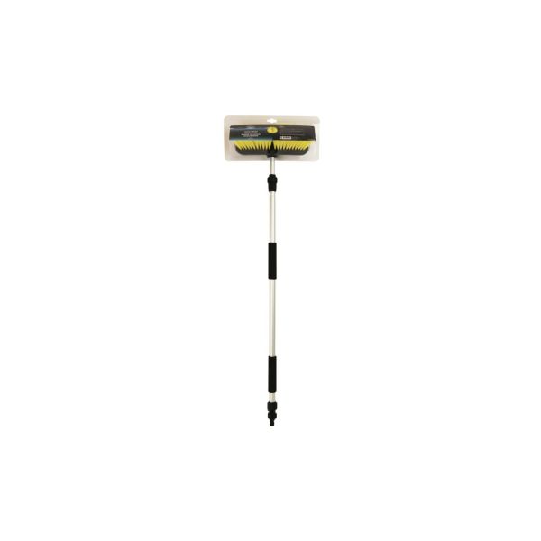 wasborstel met telescopische staal 95-160 cm geel