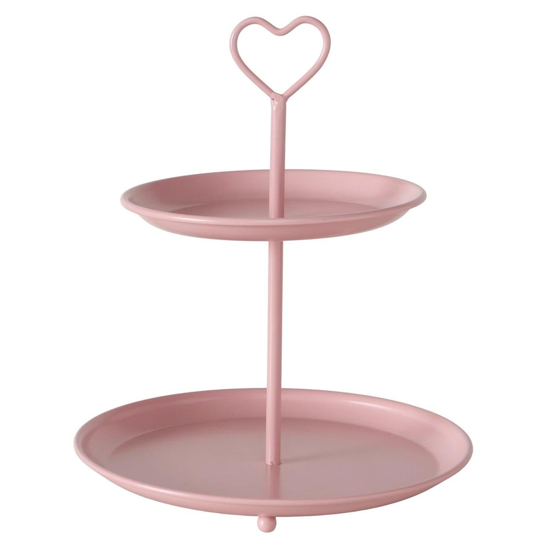 Boltze home etagère roze ø21xh25cm