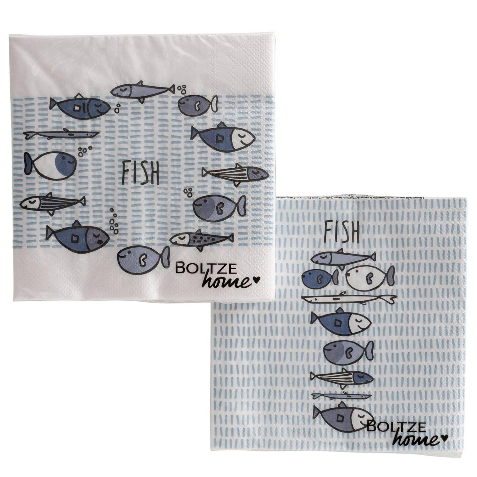 Boltze home servetten vissen