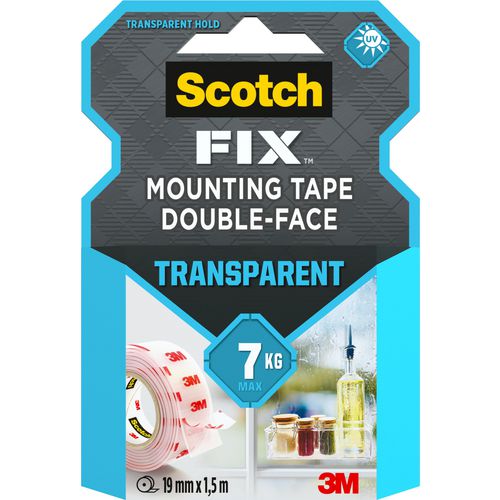 Dubbelzijdige tape scotch 4004 transparant