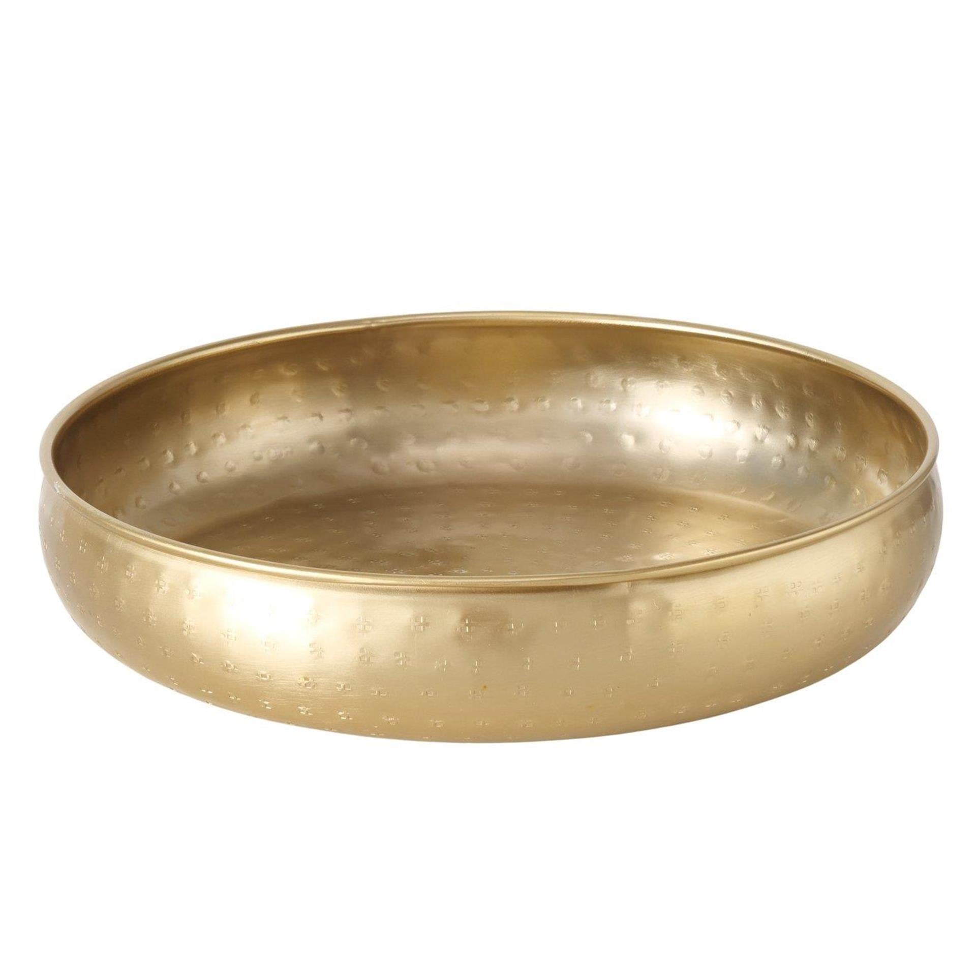 Boltze home schaal goudkleur 4ø30xh6,5cm