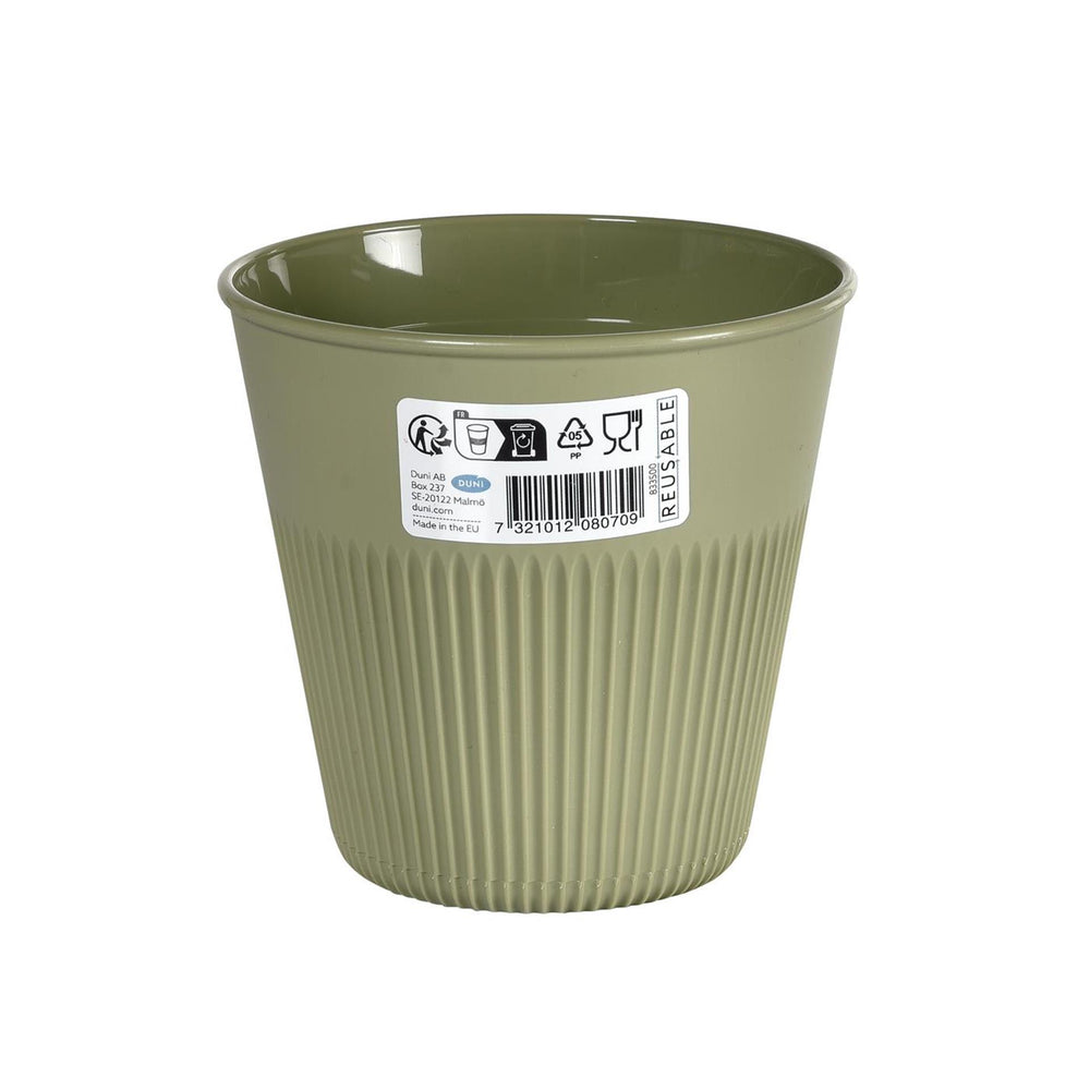 Duni kunststof beker hot stripes green 24cl