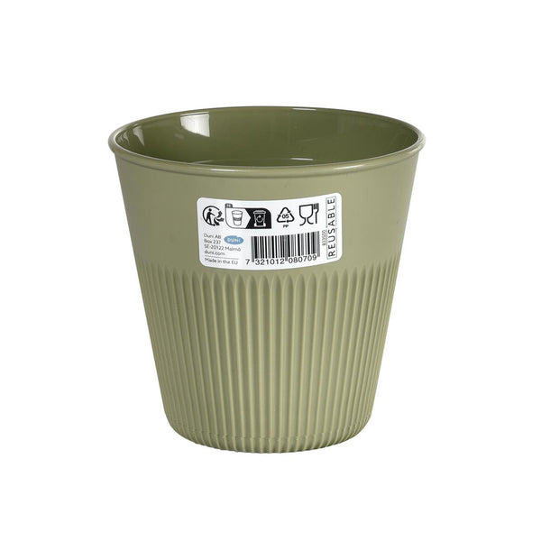 Duni kunststof beker hot stripes green 24cl