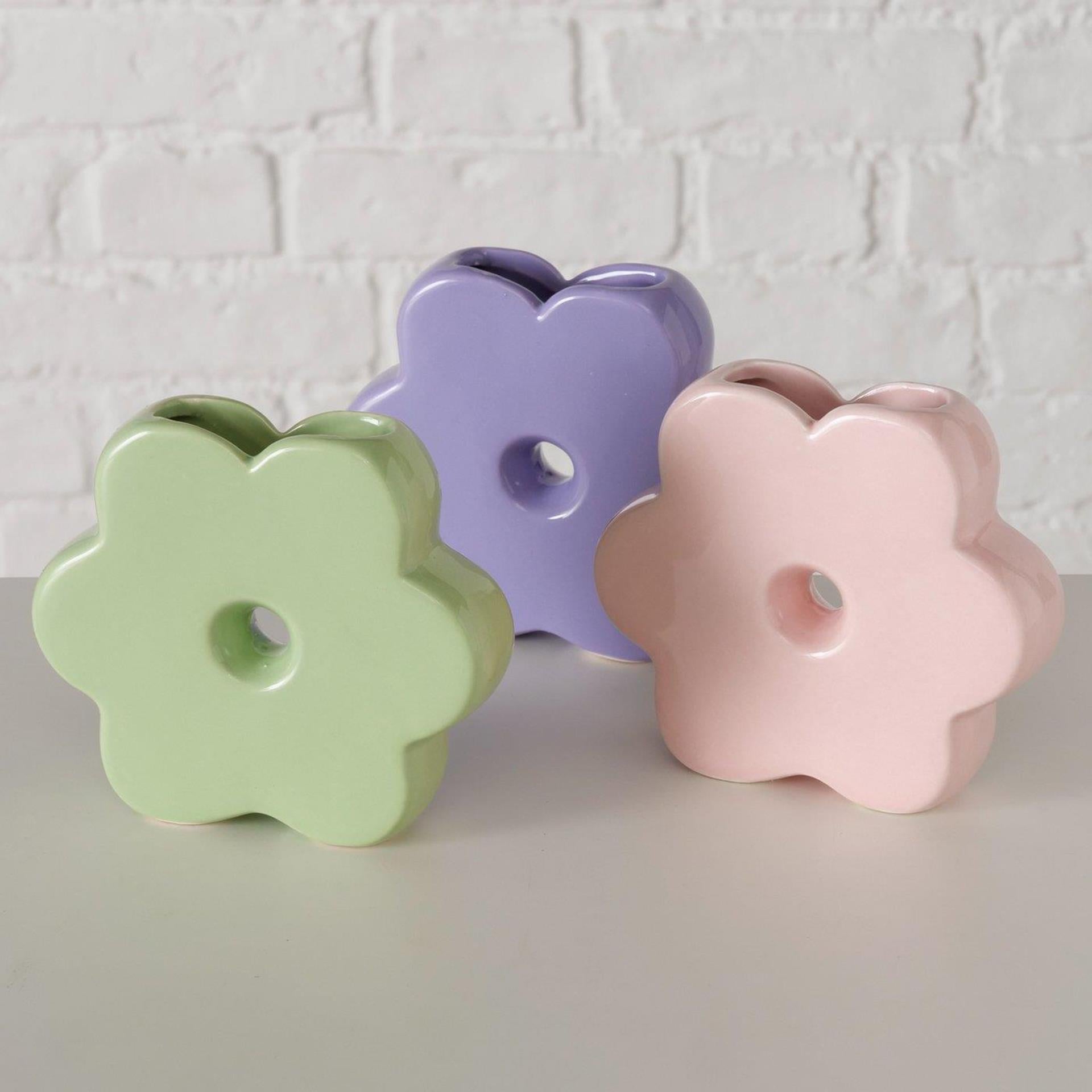 Boltze home vaas bloem 13,5x3,5x12cm