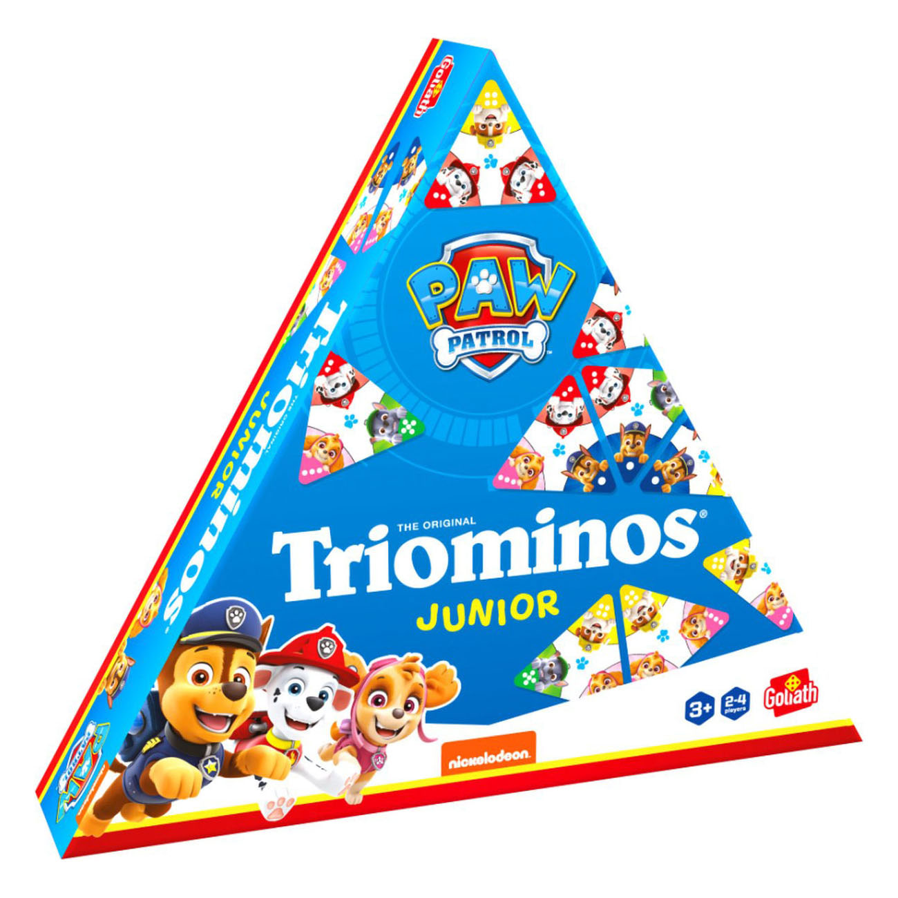 Goliath triominos junior paw patrol - bordspel - kinderspel - speel triominos met jouw favoriete paw patrol personage.