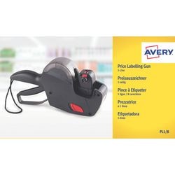 Prijstang avery 1-regel zwart