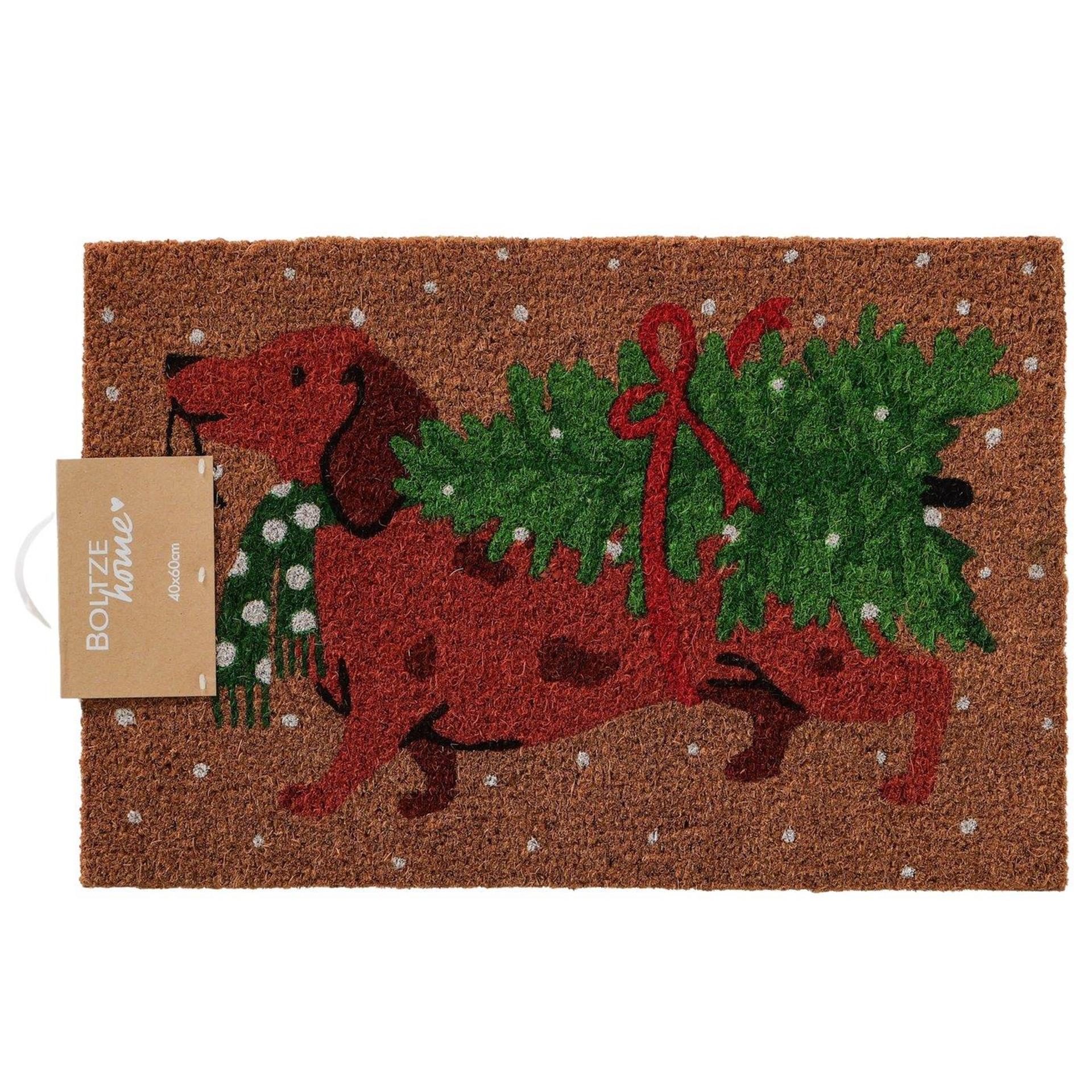 Boltze home deurmat fritz 40x60cm pvc kokos