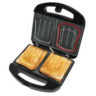 Bourgini tosti-ijzer xxl zwart