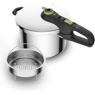 Tefal p25807 veilige 5 trendy snelkookpan 6 liter met stoommand