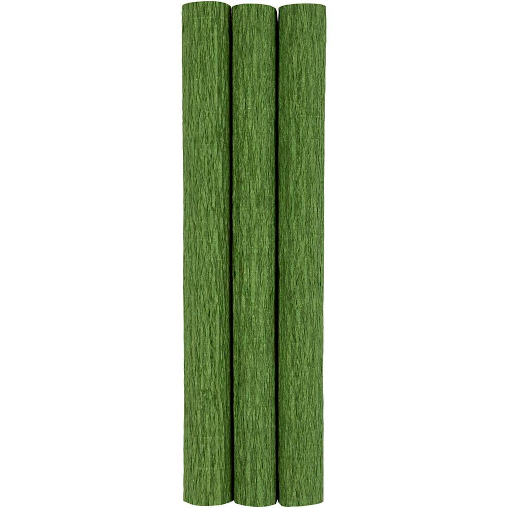 Crêpepapier, vel 25x60 cm, crêpe-verhouding: 180%, 105 gr, lime groen, 3 vel 1 doos