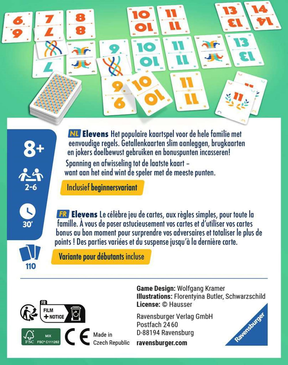 Ravensburger kaartspel elevens