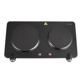 Inventum elektrische kookplaat, 2 pits, 15 en 18cm