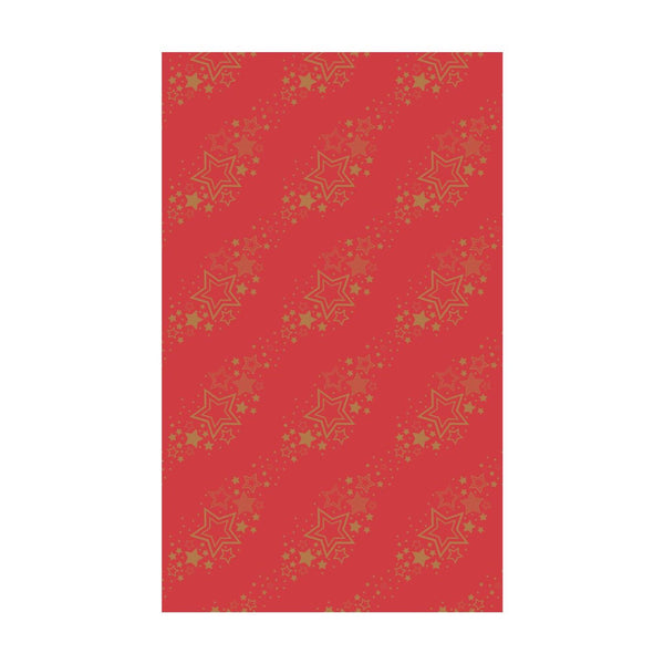 Duni tafellaken holiday star red 138x220cm