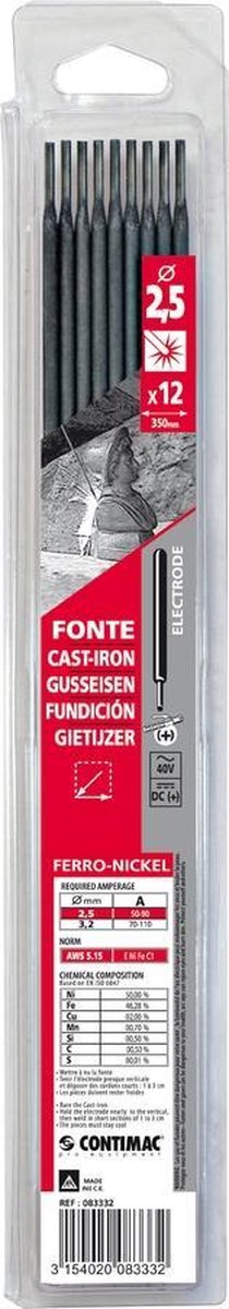 Gys guss laselektrode 12 stuk(s) (ø x l) 2.5 mm x 350 mm 50 - 90 a