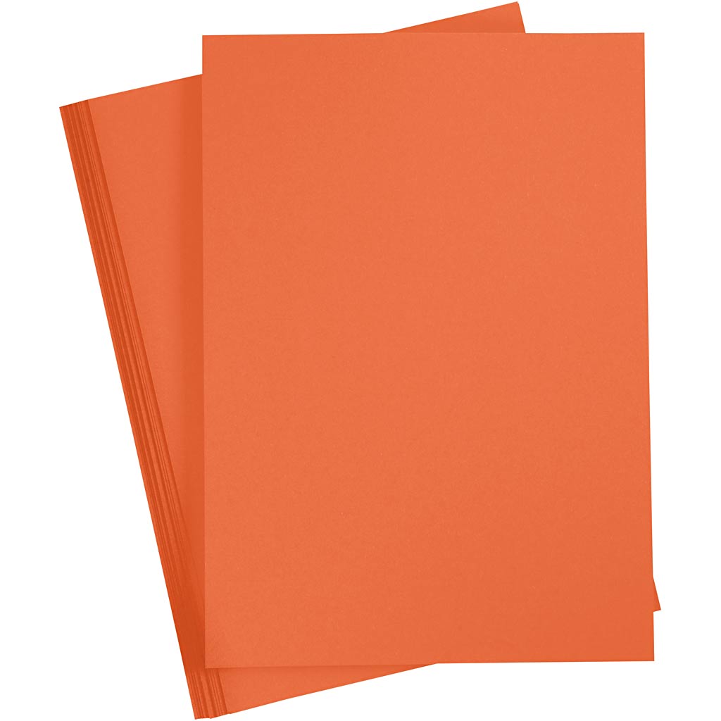 Gekleurde Karton Mandarijn Oranje A4, 20 vel