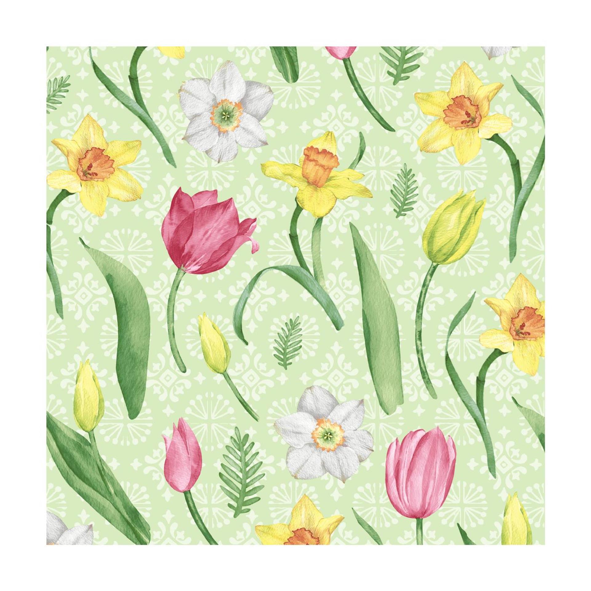 Duni servetten joyful blooms 33cm