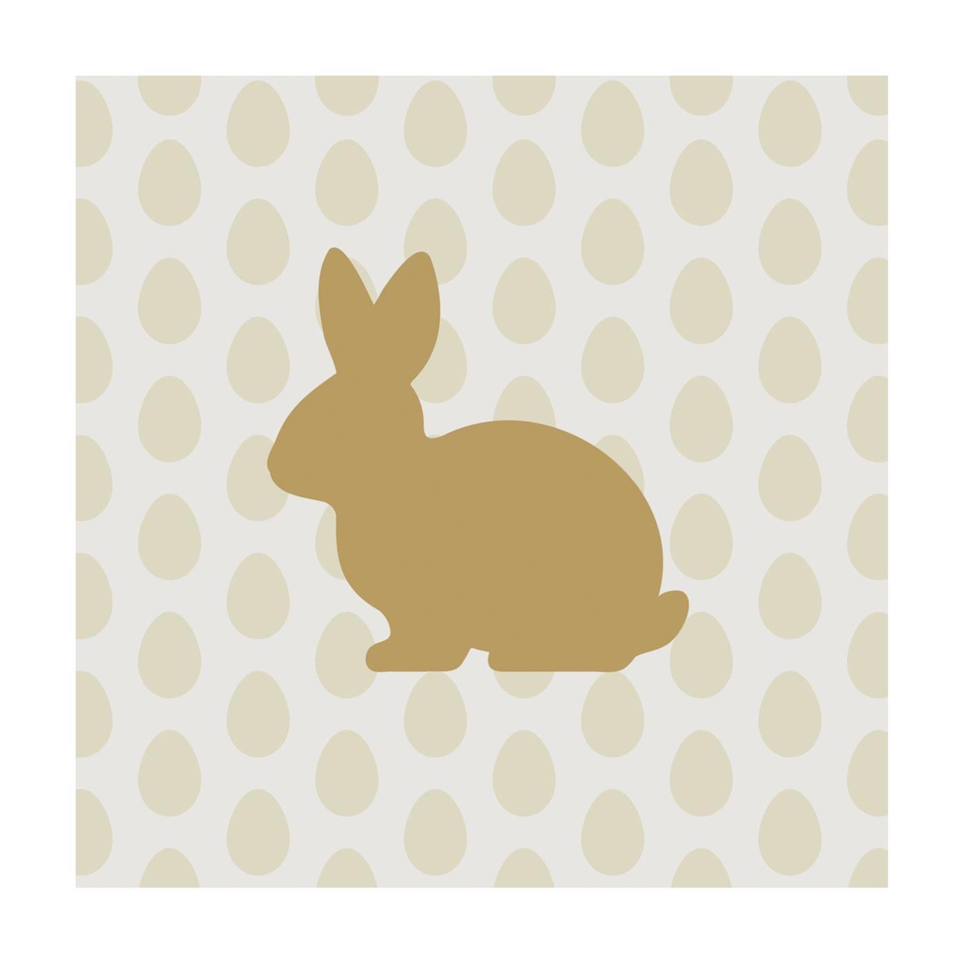 Duni servetten golden bunny 33cm