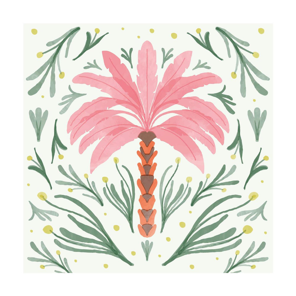 Duni servetten palm oasis 3-laags tissue 24x24cm