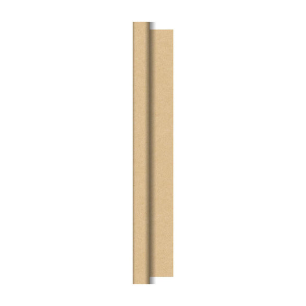 Duni tafellaken op rol natural brown cel 118x500cm