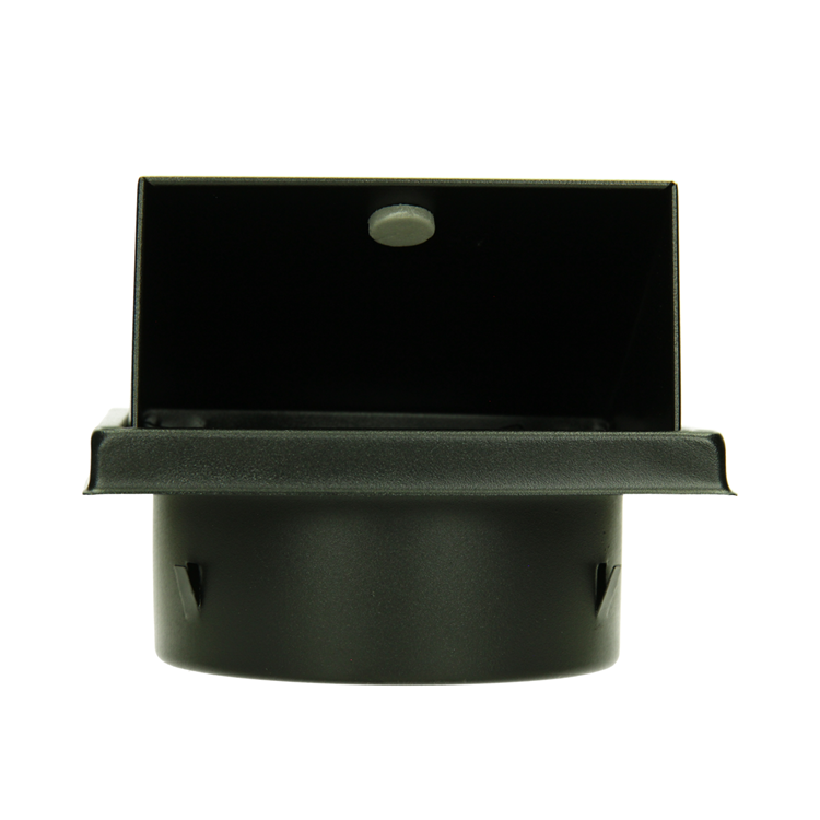Renson 1066438 - zwart inox dampkaprooster type 641 ø150mm, opbouw | 2 stuks