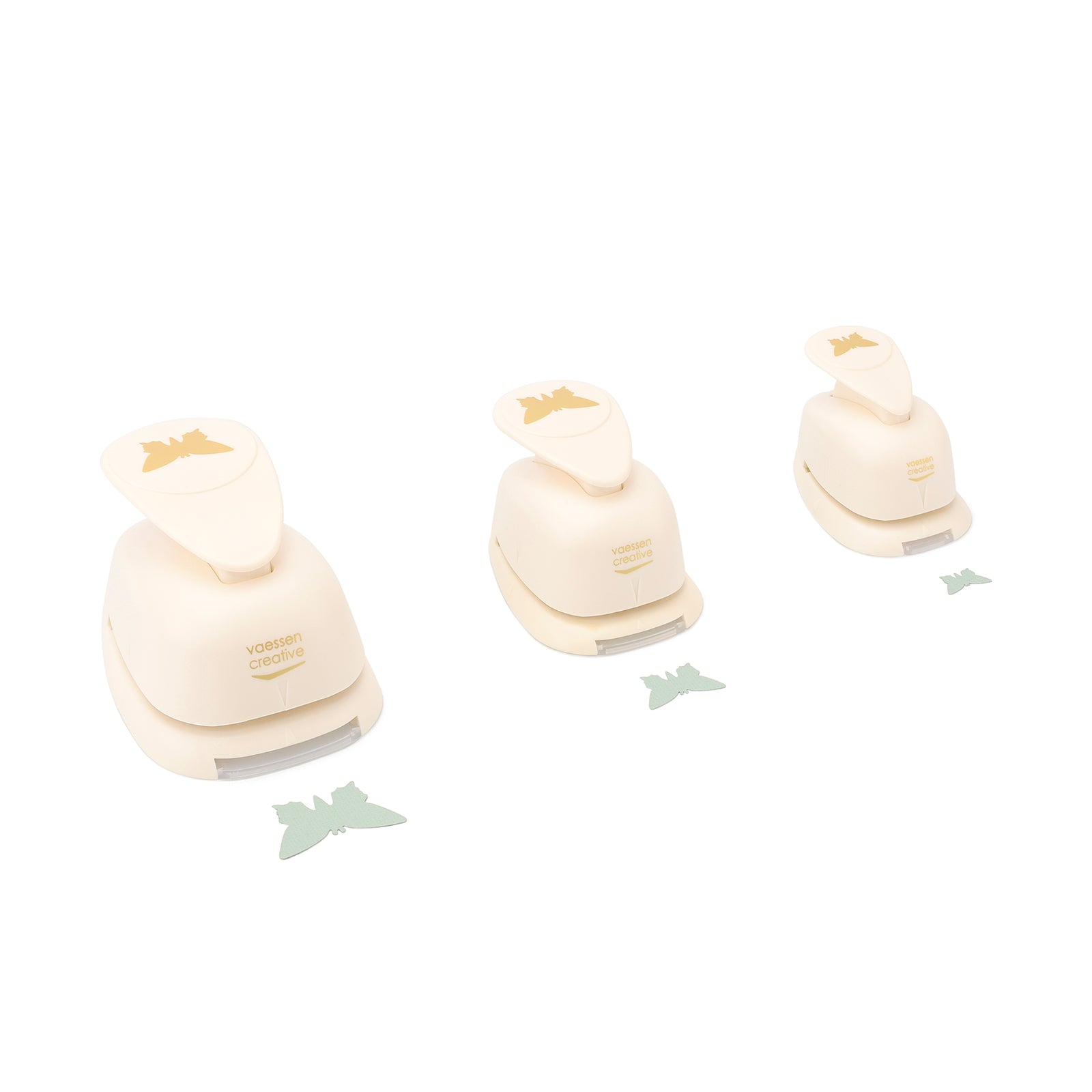 Vaessen creative • figuurpons set vlinders 3st.
