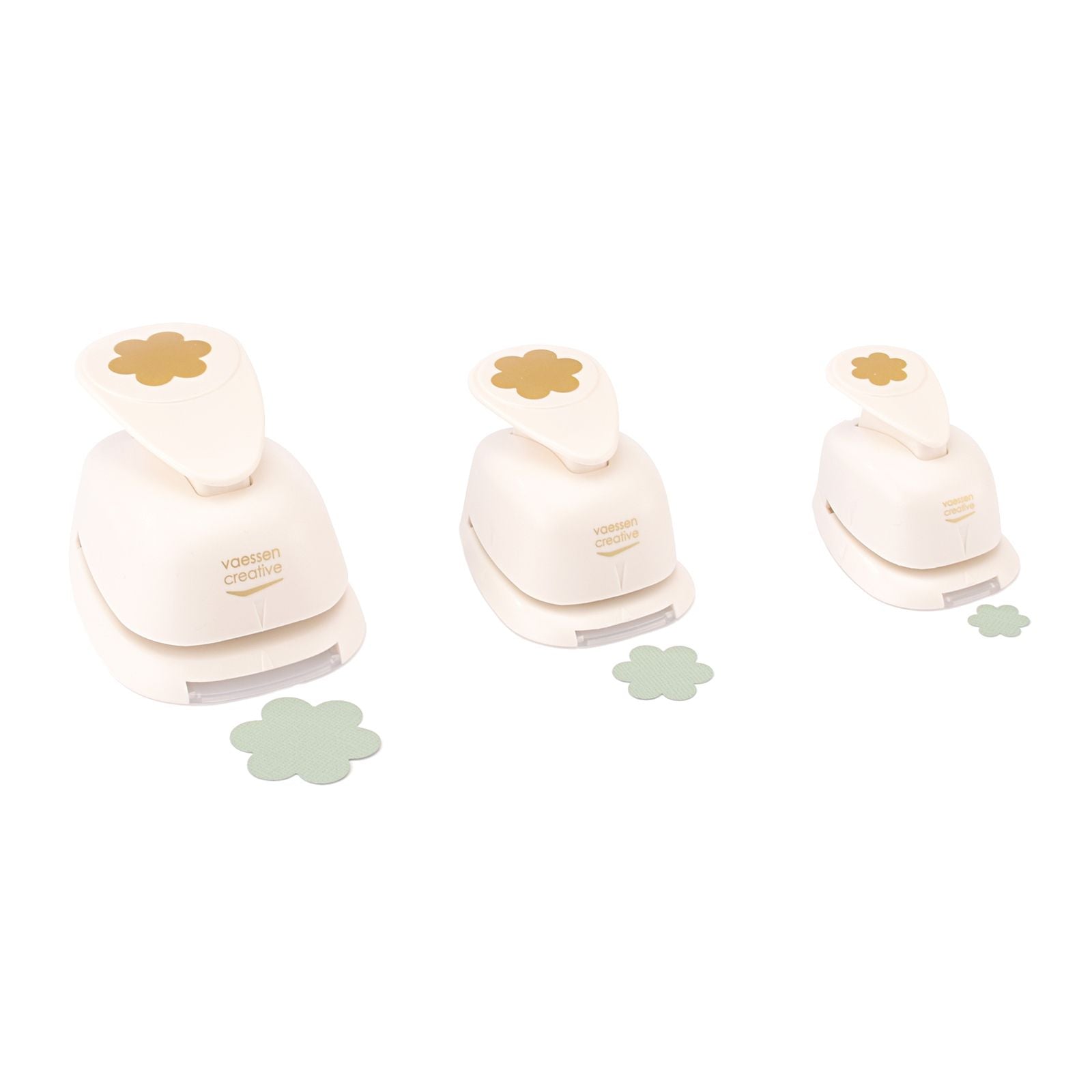 Vaessen creative • figuurpons set bloemen lina 3st.