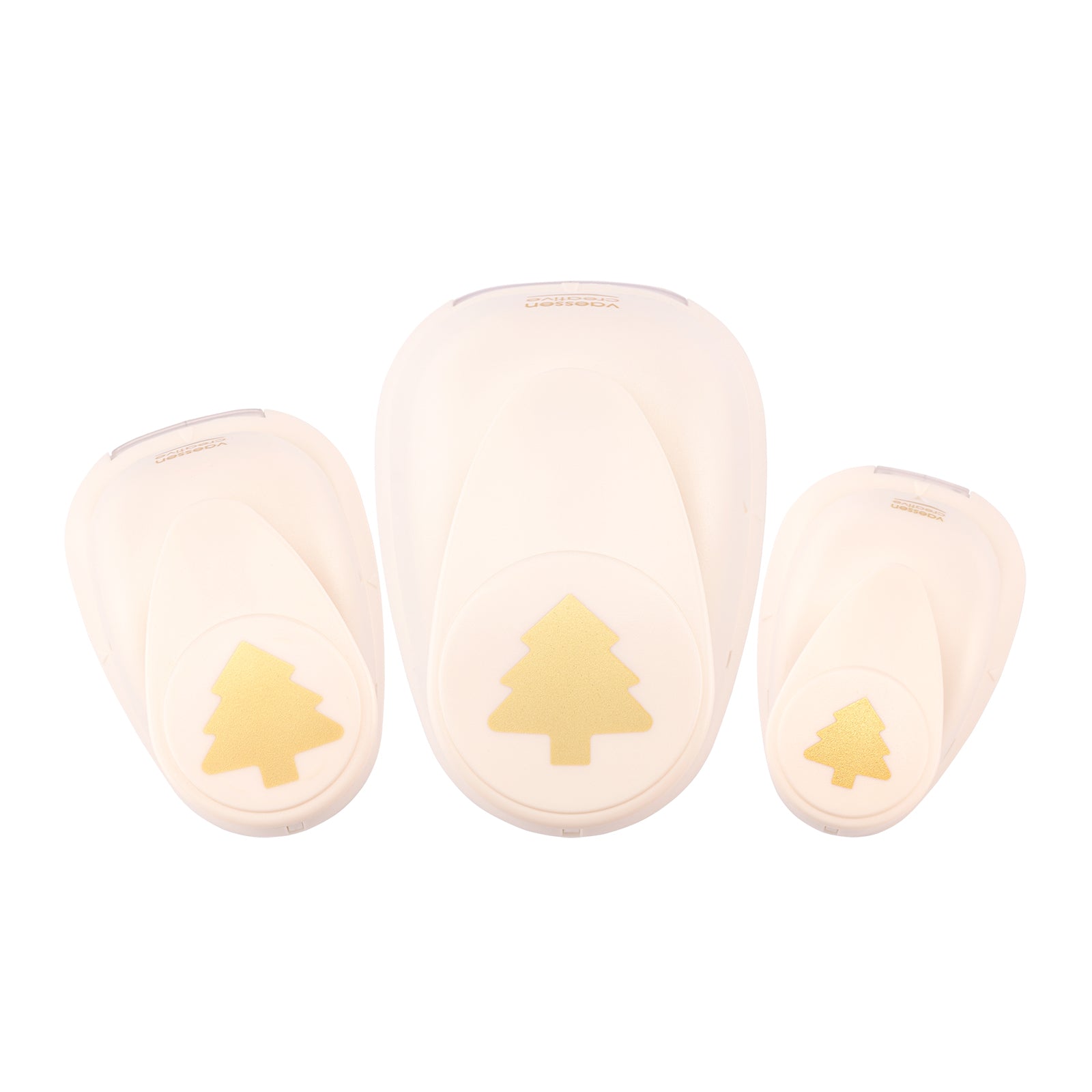 Vaessen creative • figuurpons set kerstbomen 3st.