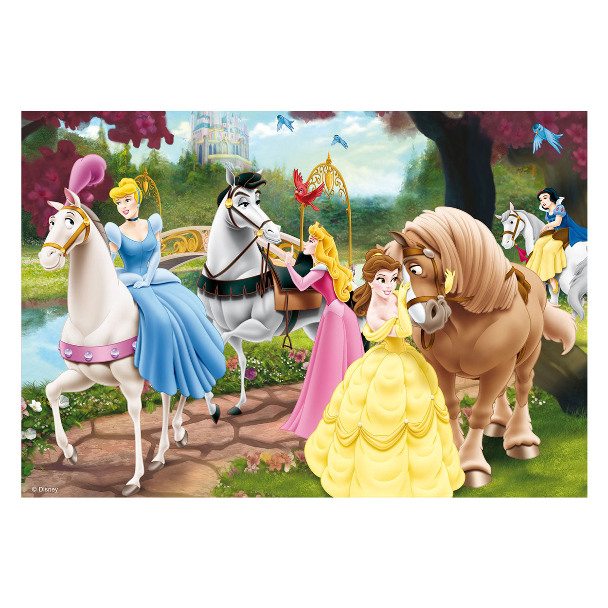 Ravensburger puzzel disney princess betoverende prinsessen - 2x24 stukjes - kinderpuzzel
