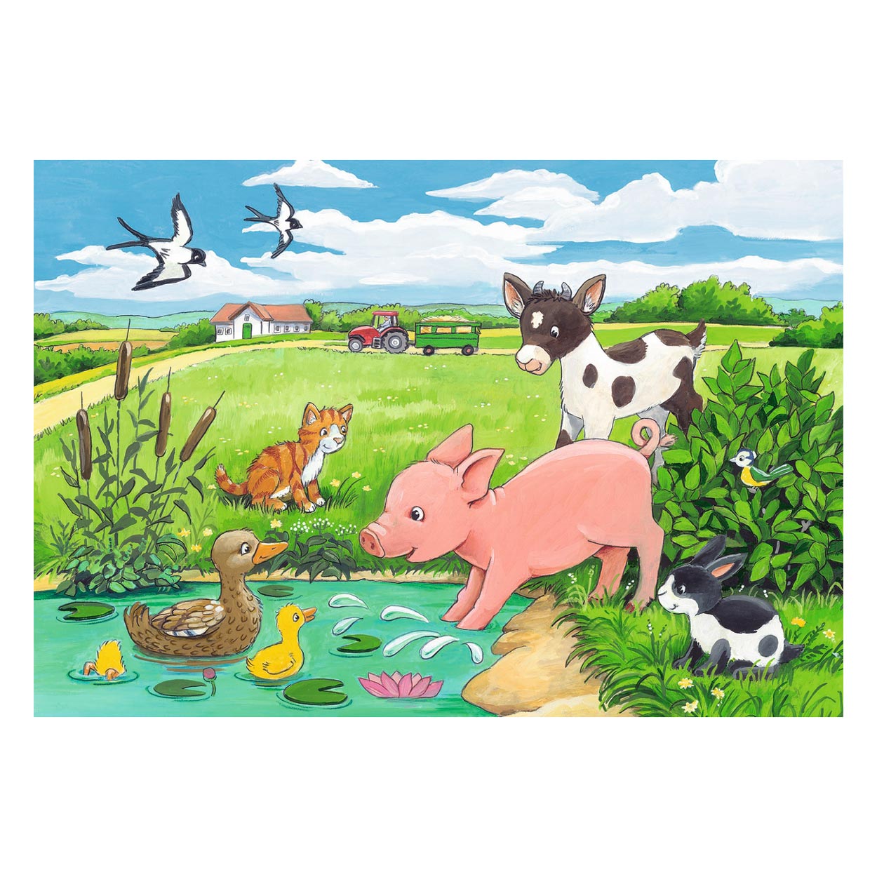 Ravensburger jonge dieren op het platteland, 2x12st.