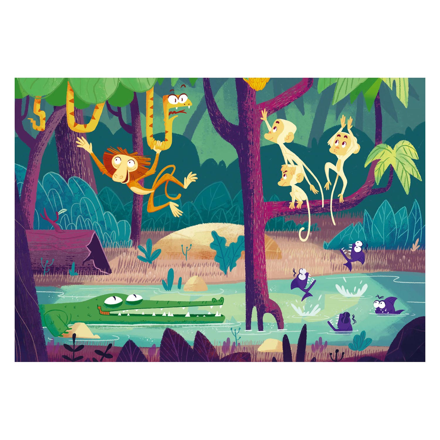 Ravensburger - Puzzel - Jungle Avontuur 2x24 stuks