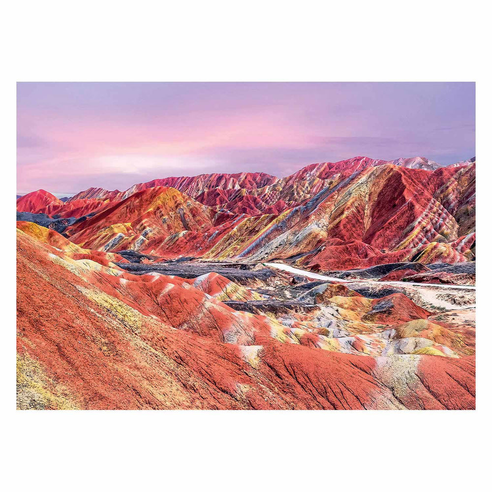 Ravensburger puzzel regenboogbergen, china, 1000st.