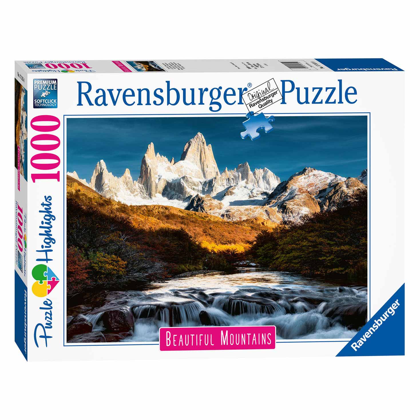 Ravensburger Puzzel Monte Fitz Roy, Patagonië, 1000st.
