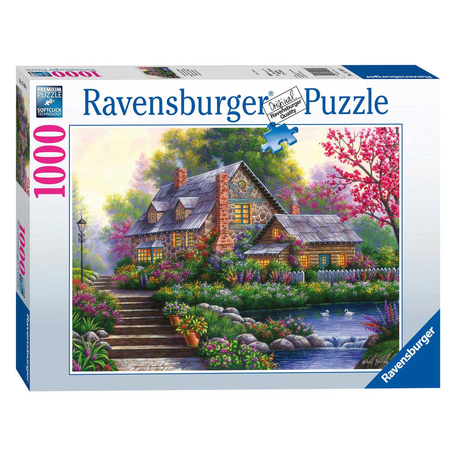 Ravensburger Puzzel Romantische Cottage, 1000st.