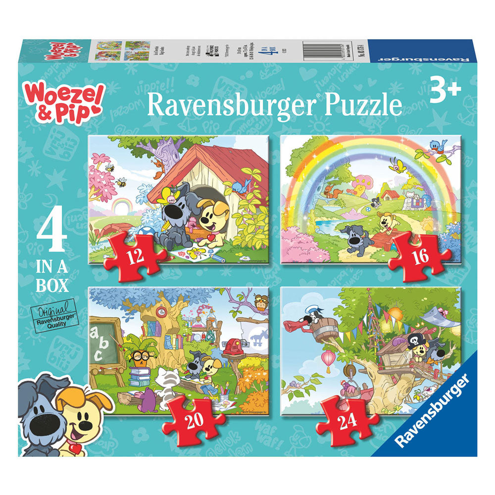 Woezel Pip In de Tovertuin Legpuzzel 4in1
