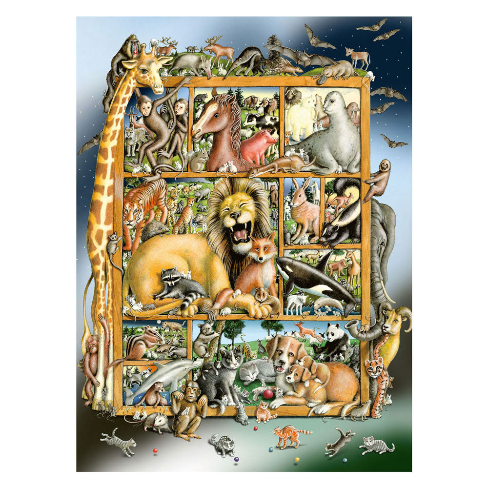 Ravensburger legpuzzel xxl dierencollage, 100st.