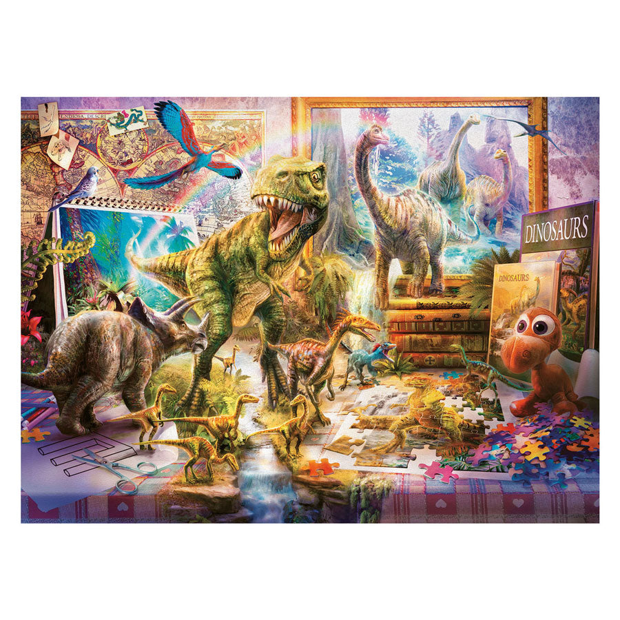 Ravensburger puzzle dino toys come to life - jigsaw puzzle - 100 xxl pieces