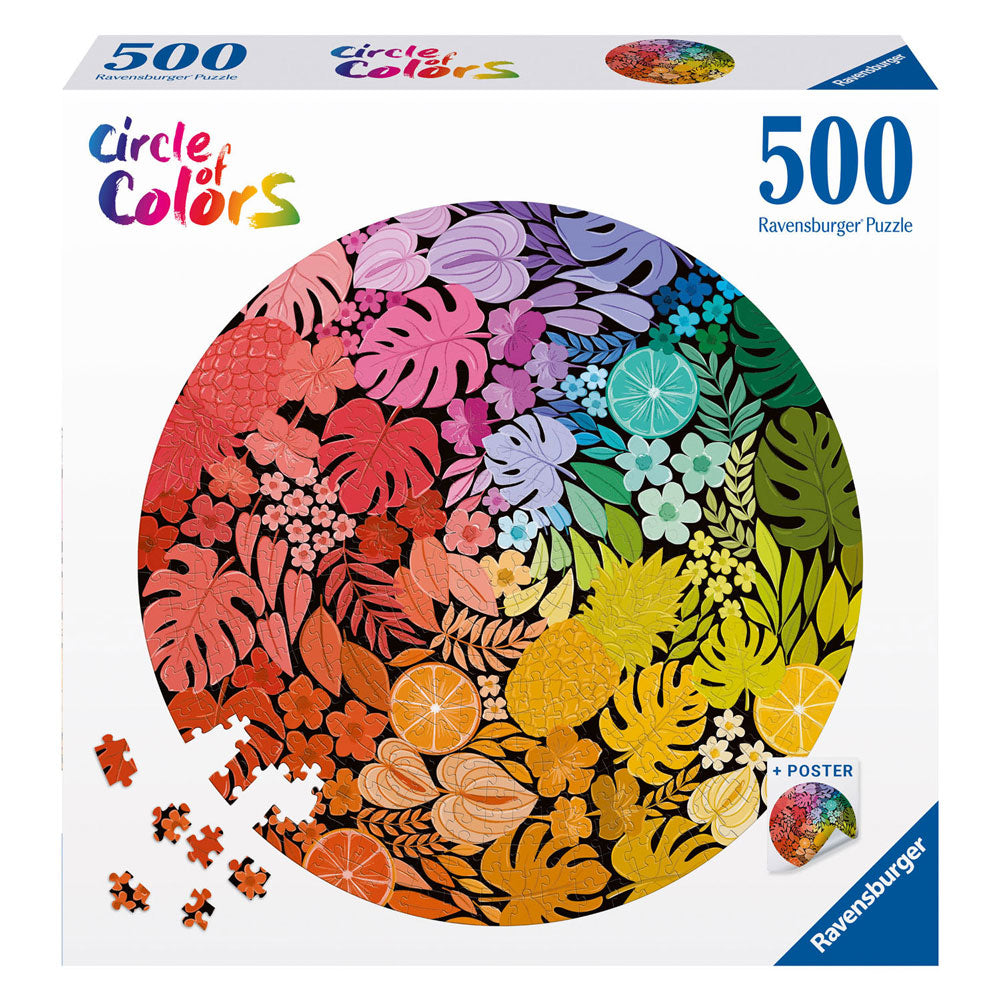 Ravensburger Jigsaw Puzzle Circle of Colors Tropical, 500 pcs.