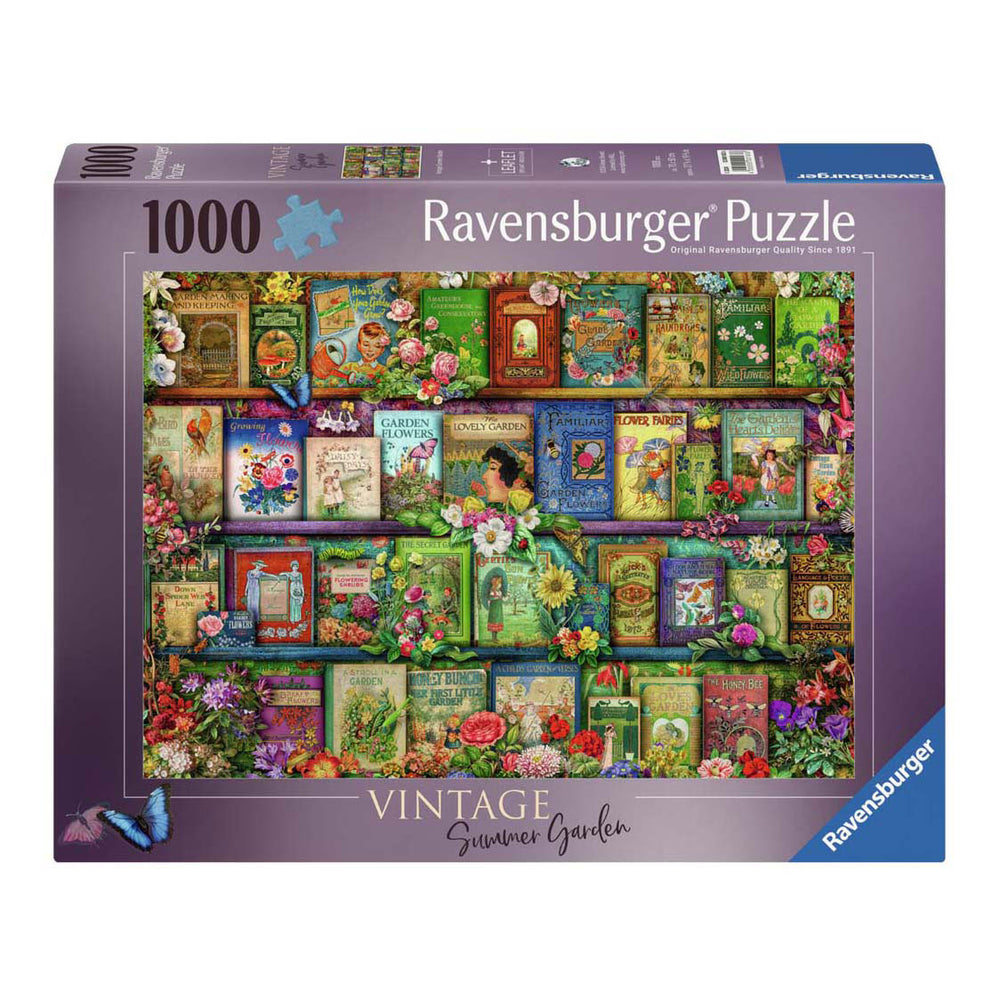 Ravensburger puzzel vintage tuinboeken - legpuzzel - 1000 stukjes