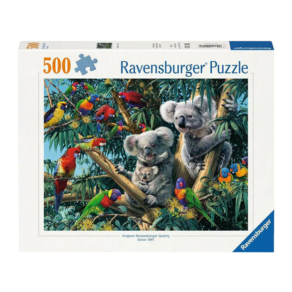 Ravensburger puzzel dieren koalas in de boom - 500 stukjes.
