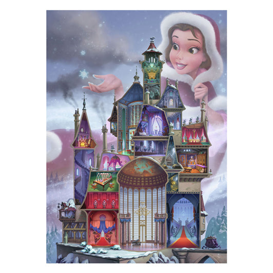 Ravensburger legpuzzel disney kastelen belle, 1000st.