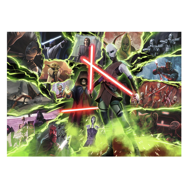 Ravensburger puzzel star wars villainous: asajj ventress - legpuzzel - 1000 stukjes