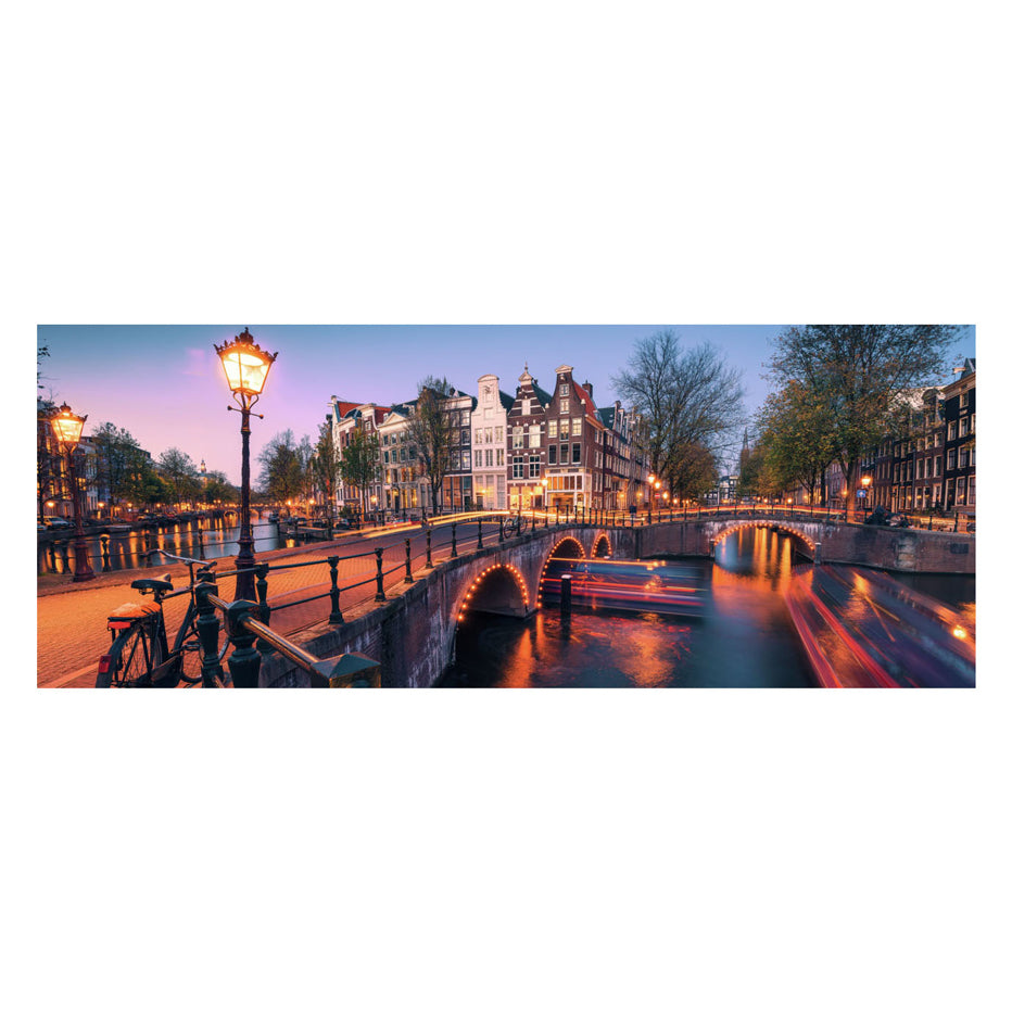 Ravensburger puzzel amsterdam by night - legpuzzel 1000 stukjes.