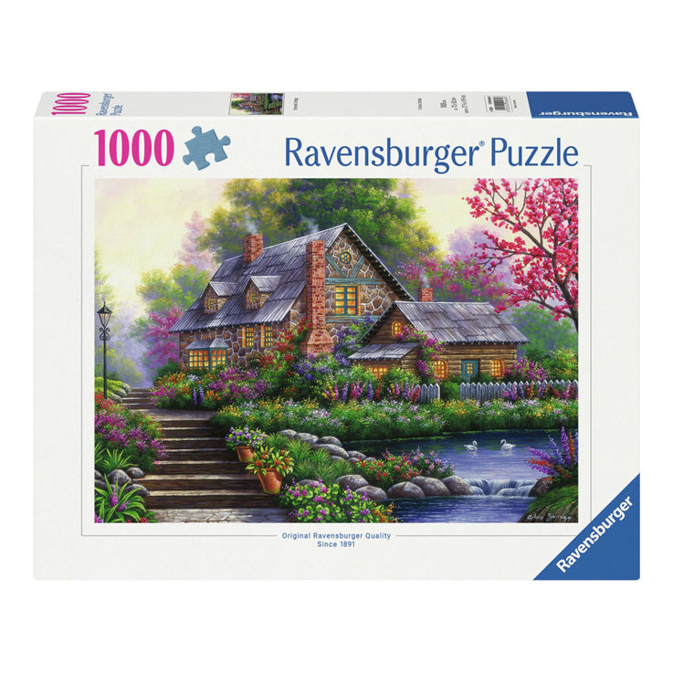 Ravensburger legpuzzel romantisch huisje, 1000st.